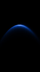 blue planet with space