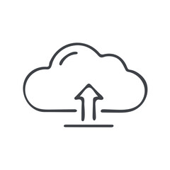 Handdrawn Cloud Upload Download Business icon symbols Sales Logo