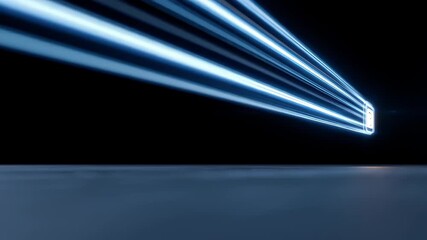 A fast-moving digital wallet icon with motion trails behind, representing instant transactions, photo stock style, with a clean neon-tech background. - Powered by Adobe