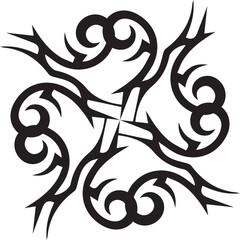 Black and White Wavy Concentric Circle Optical Illusion