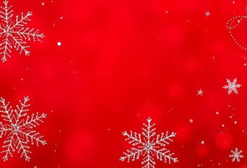Rich crimson backdrop with subtle snowflake pattern and glistening texture,  bright,  red christmas