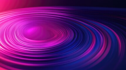 Abstract neon light swirling vortex in motion
