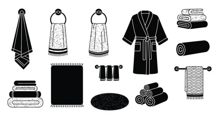 Modern bathroom accessories create a relaxing spa experience vector