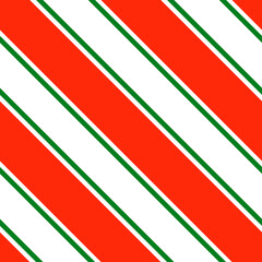 Christmas Red and Green Stripes Pattern Background
