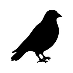 Fototapeta premium Bird silhouette isolated vector design on white background Vector, illustration