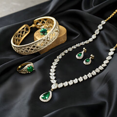 A curated selection of exquisite luxury jewelry, showcasing timeless designs.