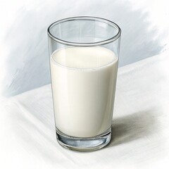 Glass of Milk with Splash Isolated on White/Transparent Background,Fresh Milk Glass with Splash Effect Isolated