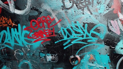 グラフィックアートの壁