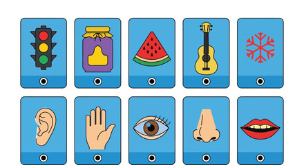 Engaging sensory learning resource for kids with sight sound taste
