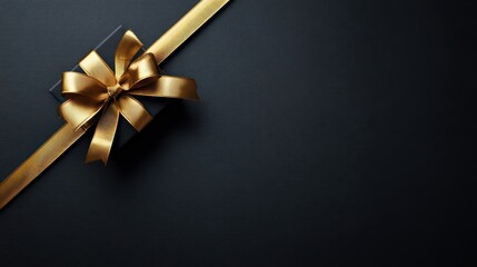 ゴールドリボンの黒背景