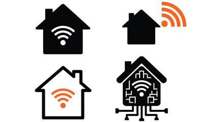 Smart home automation icons for modern connected living solutions