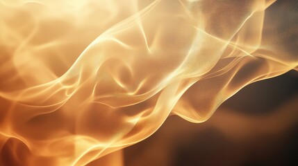 Golden fluid mesh wave flowing abstract background