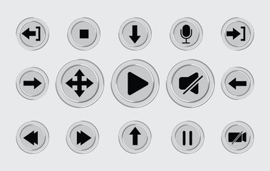 Media Icon 3D Style, Abstract 3D Liquid Glass Effect for Digital Artwork, Abstract 3D Liquid Glass Effect for Digital Artwork.