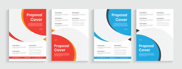 modern proposal cover design template