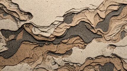 layered sand texture forms a natural abstract pattern