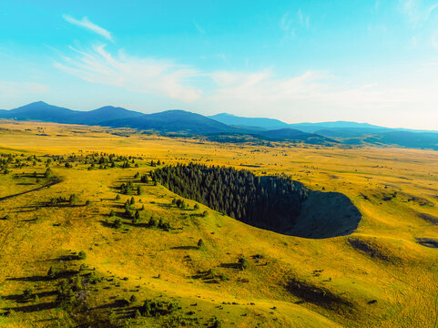 Group of collapse sinkholes on the Kupres Polje (Kupre&scaron;ko polje) within Dinaric karst of western Bosnia and Herzegovina known as Japage.