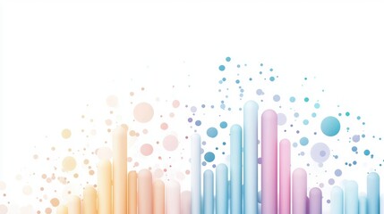 Colorful infographic with vibrant icons and data, creating a visually engaging representation of statistics.