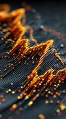 Abstract Data Points Forming Lines - Digital Technology Concept