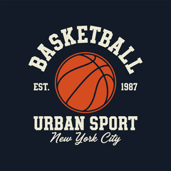 Basketball Urban Sport New York City Graphic