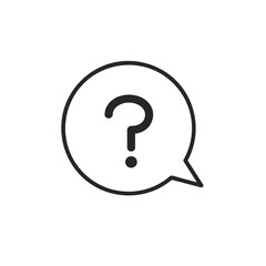 シンプルなはてなの吹き出しのアイコン