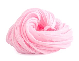 Fluffy pink cotton candy, a sweet treat with soft texture and swirl shapes