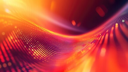 Digital data flowing abstract wave technology background