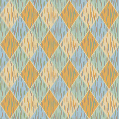 Japanese Tribal Diamond Vector Seamless Pattern