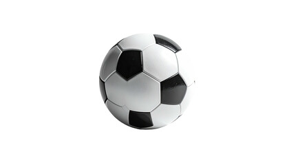 Classic soccer ball on black background