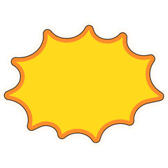 Retro Cute Sticker Element