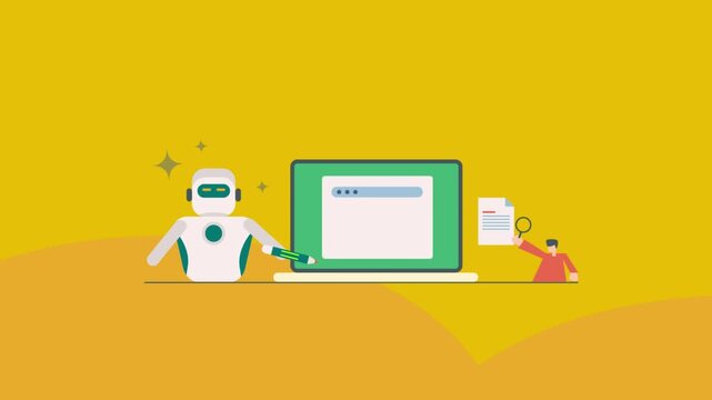 Blog platform with AI automation system craft article and visuals for SEO optimization, automates subscriber outreach and delivers chat support to visitors.