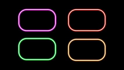 Abstract Neon Geometry with Color Contrast