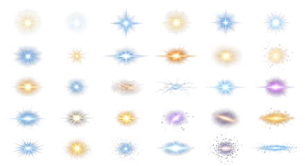 set of vector snowflakes