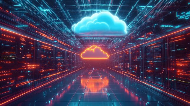 Cloud computing data center network infrastructure expanding