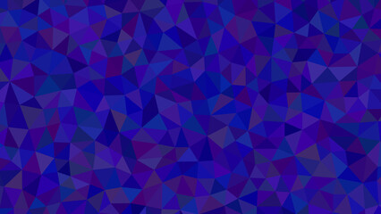 An enigmatic tapestry of deep blue and purple triangles, weaving a complex geometric pattern that evokes a sense of mystery and depth