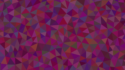 A complex purple geometric mosaic of triangles forms an intriguing abstract pattern, suggestive of mystery, royalty, and the depth of twilight