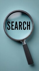 Researching information with a magnifying glass lens an insightful exploration of search techniques in a calm environment