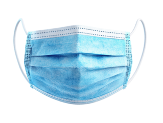 Medical mask blue color protective equipment healthcare hygiene safety disposable mask virus prevention