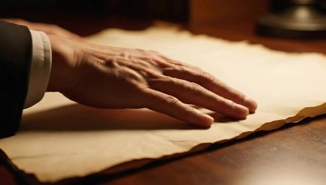 emancipation proclamation anniversary hand touching aged historical legal document