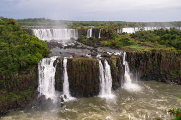 Beautiful view to Igua&ccedil;u Falls waterfalls in Paran&aacute; state