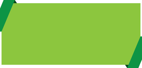 Green Curved Corner Title