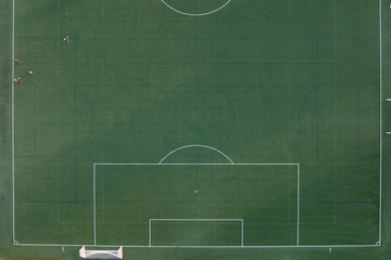 Soccer field seen from above © Cavan