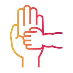 parenting Line Gradient Icon