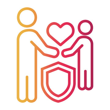 parenting Line Gradient Icon