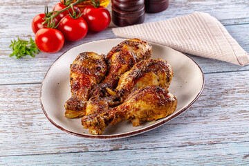 Baked chicken drumsticks with spices