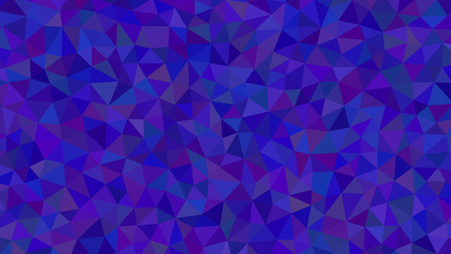 A captivating kaleidoscope of blue and purple triangles, creating a mesmerizing geometric pattern that evokes a sense of depth and complexity