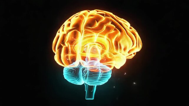 Understanding brain functions and neural connections in simple terms. 4K Video