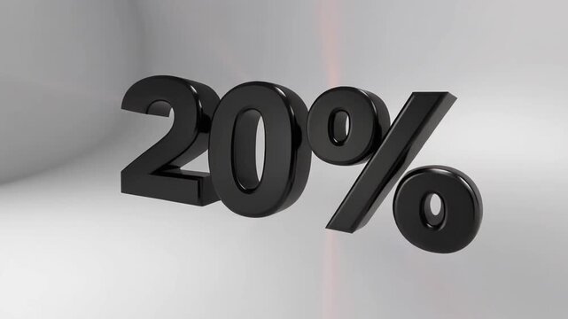Dynamic 20 percent off motion graphic for sales, promotions, and limited time offers that grabs attention and drives conversions in marketing campaigns