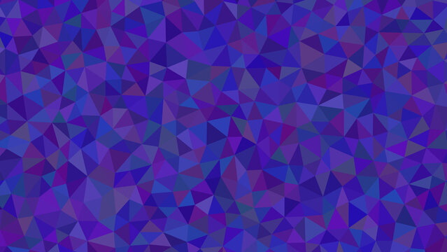 Geometric low poly background with shades of blue and purple creating a calming and visually appealing design for various applications
