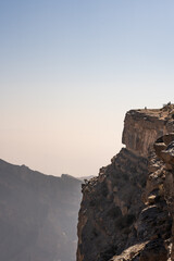 Jebel shams grand canyon al hajar mountains viewpoint