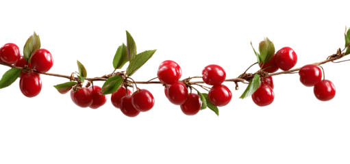 Christmas garland christmas cherry plant.